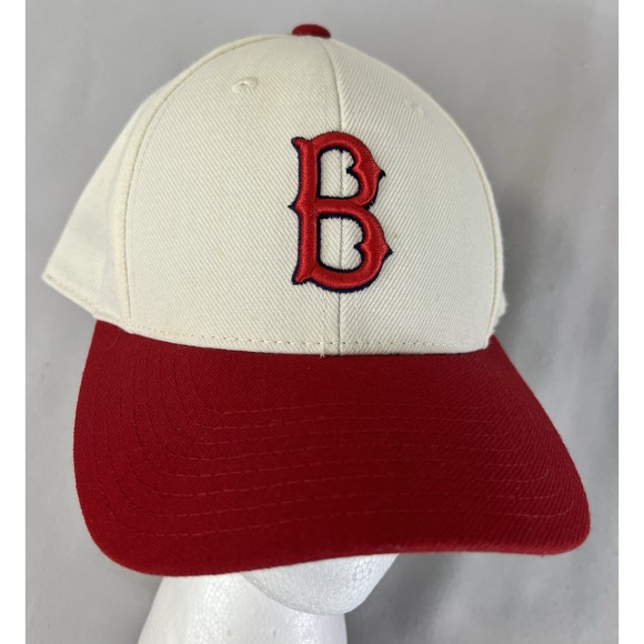 Rare American Needle Cream & Red 1909 Boston Red Sox Fitted Pro Model Hat 7 Y2K‎ - Picture 1 of 13